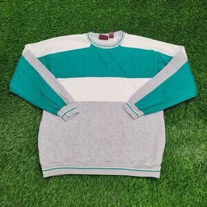 Vintage Line-Up MOD Sweatshirt Womens XL 22x26 Colorblock